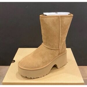 UGG Women's Chestnut Classic Short New Heights Boot Bootie Shoes Size 8 New